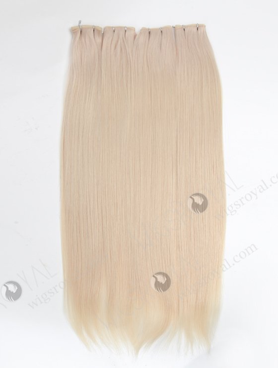 Amazing platinum blonde european hair incredibly thin flat light cuttable no return hair genius weft WR-GW-003-18309