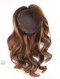 In Stock European Virgin Hair 16" Beach Wave 3# with T3/8# Highlights 7"×7" Silk Top Wefted Topper-034