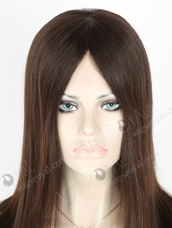 Quality Natural Human Hair Wigs For Thinning Hair | In Stock European Virgin Hair 14" Natural Straight Natural Color Lace Front Silk Top Glueless Wig GLL-08026-18397