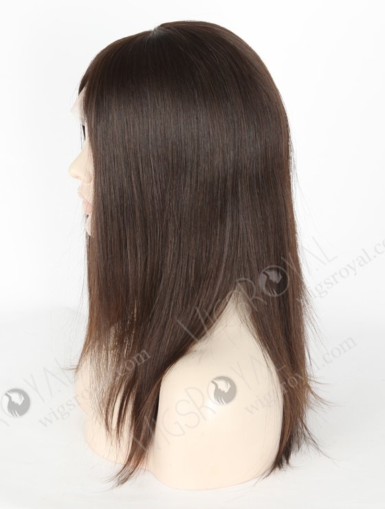 Quality Natural Human Hair Wigs For Thinning Hair | In Stock European Virgin Hair 14" Natural Straight Natural Color Lace Front Silk Top Glueless Wig GLL-08026-18399
