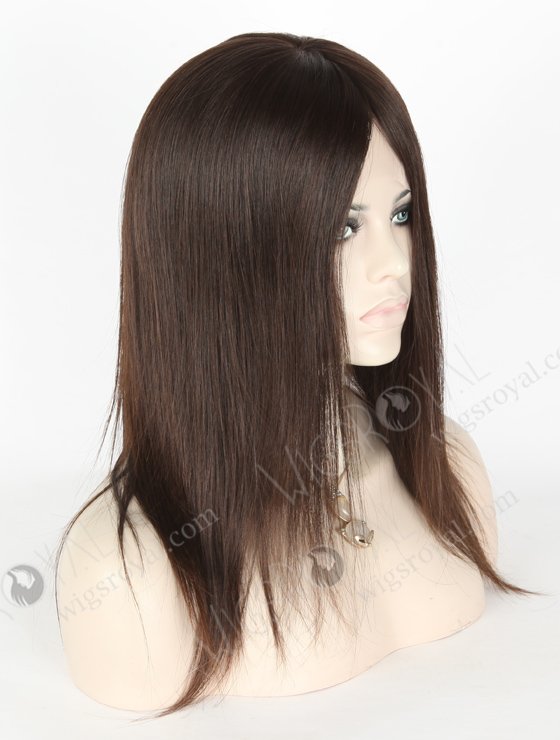 Quality Natural Human Hair Wigs For Thinning Hair | In Stock European Virgin Hair 14" Natural Straight Natural Color Lace Front Silk Top Glueless Wig GLL-08026-18400