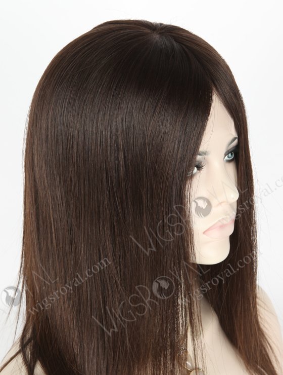 Quality Natural Human Hair Wigs For Thinning Hair | In Stock European Virgin Hair 14" Natural Straight Natural Color Lace Front Silk Top Glueless Wig GLL-08026-18401