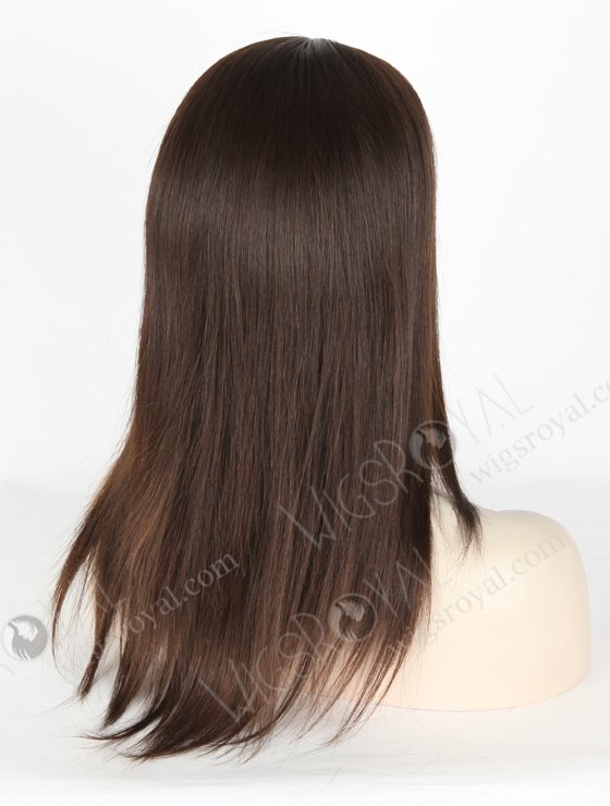 Quality Natural Human Hair Wigs For Thinning Hair | In Stock European Virgin Hair 14" Natural Straight Natural Color Lace Front Silk Top Glueless Wig GLL-08026-18403