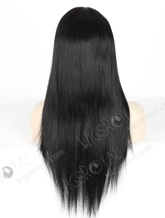 In Stock Indian Remy Hair 20" Straight 1# Color Full Lace Wig FLW-01564-18359