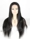 In Stock Indian Remy Hair 22" Straight 1# Color Full Lace Wig FLW-01643
