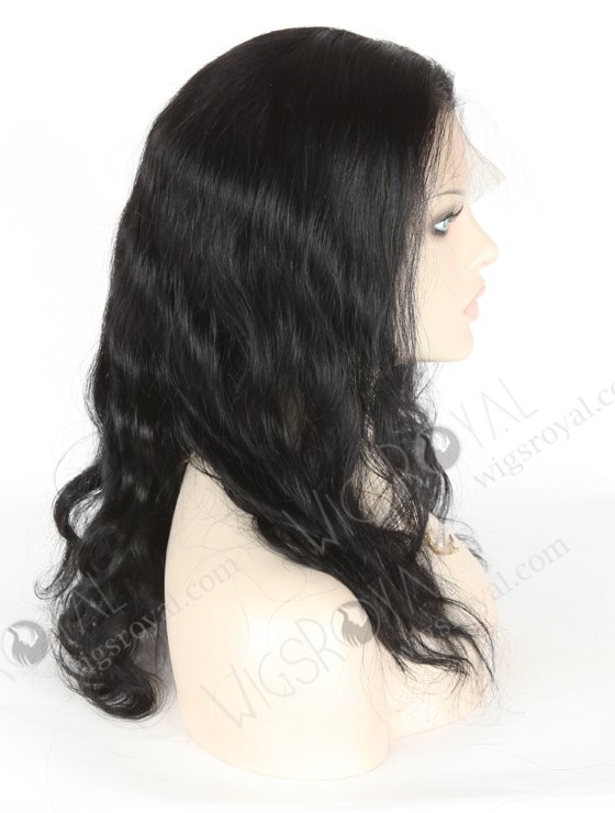 In Stock Indian Remy Hair 16" Body Wave 1# Color Full Lace Wig FLW-01195-18353