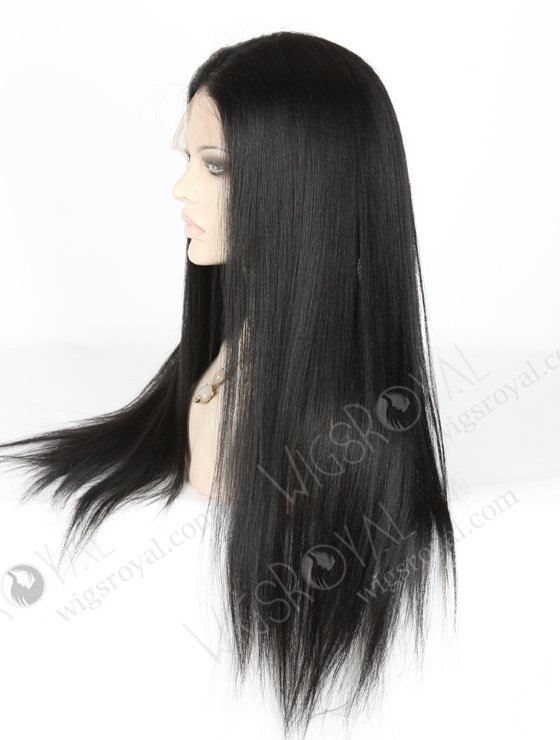 In Stock Indian Remy Hair 22" Yaki 1# Color Full Lace Wig FLW-01638-18363