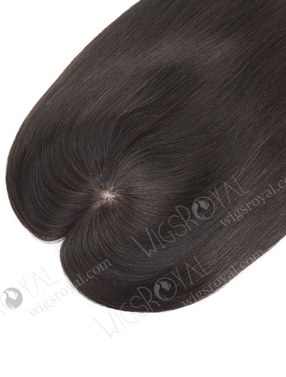 6''*5.5'' European Virgin Hair 18" 1B# Color Straight Silk Top Hair WR-TC-061-18494
