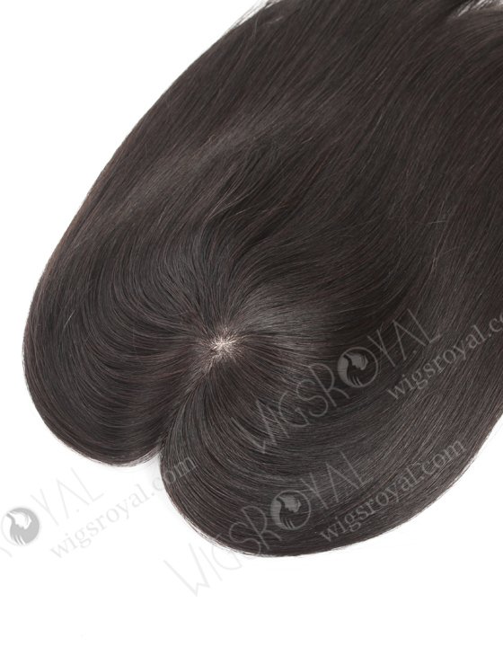 6''*5.5'' European Virgin Hair 18" 1B# Color Straight Silk Top Hair WR-TC-061-18495