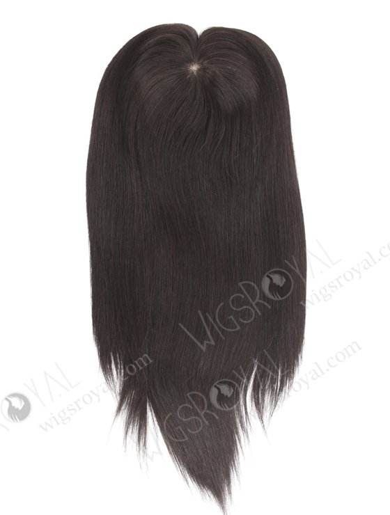 6''*5.5'' European Virgin Hair 18" 1B# Color Straight Silk Top Hair WR-TC-061-18496