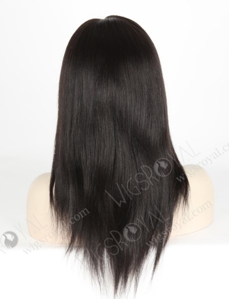 Best Quality Off Black Color 12'' Brazilian Virgin Hair Yaki Full Lace Wigs WR-LW-123