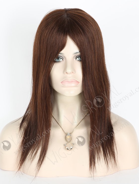 Best Color 2a# 14'' European Virgin Straight Silk Top Glueless Wigs WR-GL-060-18698