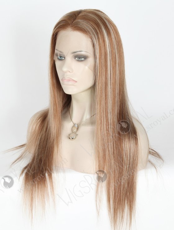 Highlight Color 20'' Peruvian Virgin Hair Straight Full Lace Wigs WR-LW-120-18612