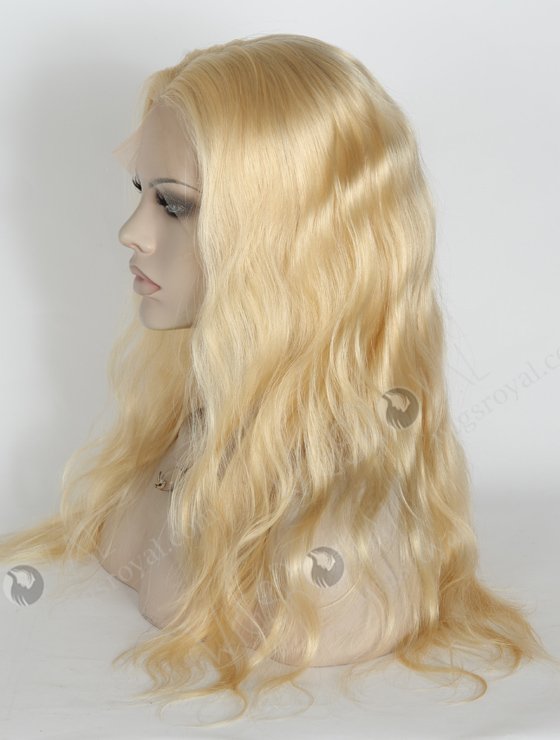 Blonde Color Peruvian Virgin Hair Body Wave Full Lace Wigs For Caucasian WR-LW-119-18602