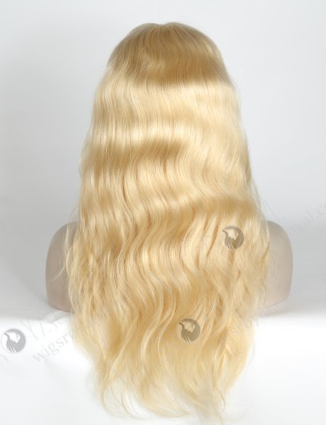 Blonde Color Peruvian Virgin Hair Body Wave Full Lace Wigs For Caucasian WR-LW-119