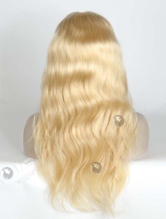 Blonde Color Peruvian Virgin Hair Body Wave Full Lace Wigs For Caucasian WR-LW-119-18604