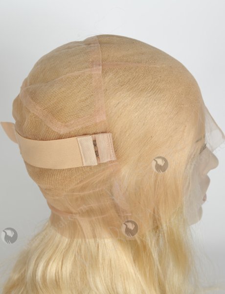 Blonde Color Peruvian Virgin Hair Body Wave Full Lace Wigs For Caucasian WR-LW-119