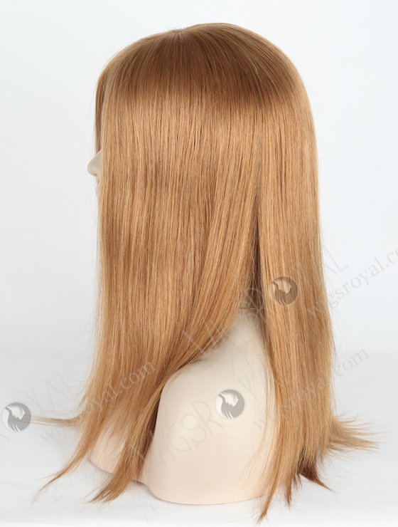 8# Color 14'' European Virgin Straight Silk Top Glueless Wigs WR-GL-064-18743