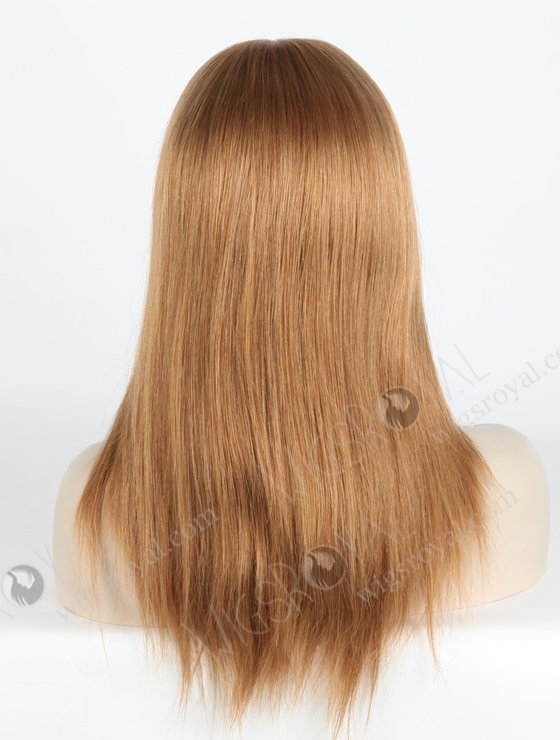 8# Color 14'' European Virgin Straight Silk Top Glueless Wigs WR-GL-064-18744