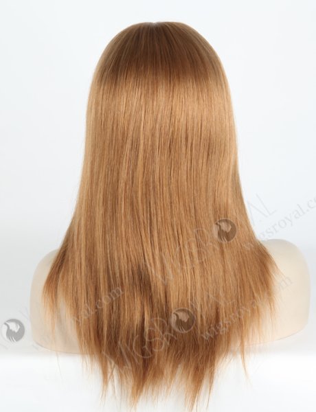 Light Brown Color European Virgin Straight Silk Top Glueless Wigs WR-GL-064