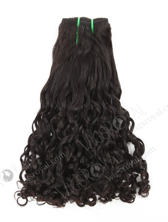 Top Quality 5A Grade Double Draw Natural Color Half Bouncy Curl Virgin Hair Extension WR-MW-193-18777