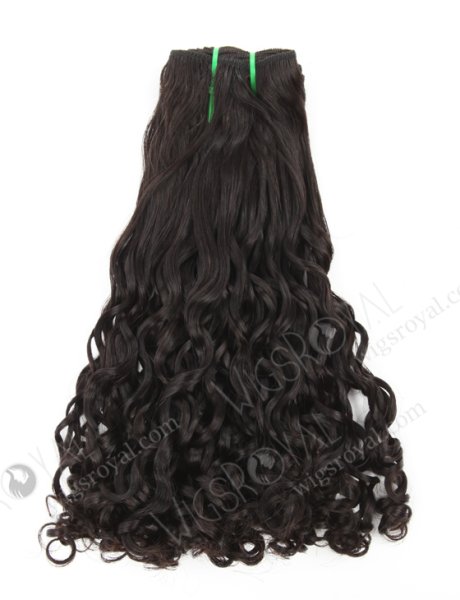 Top Quality 5A Grade Double Draw Natural Color Half Bouncy Curl Virgin Hair Extension WR-MW-193