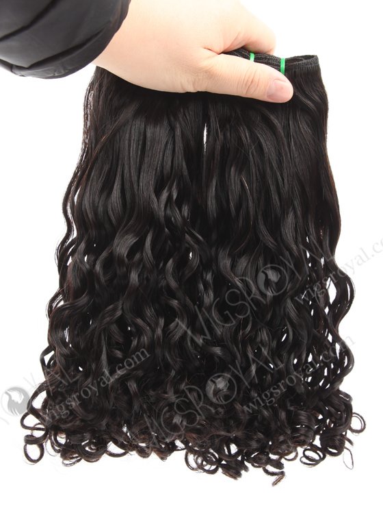 Top Quality 5A Grade Double Draw Natural Color Half Bouncy Curl Virgin Hair Extension WR-MW-193-18781