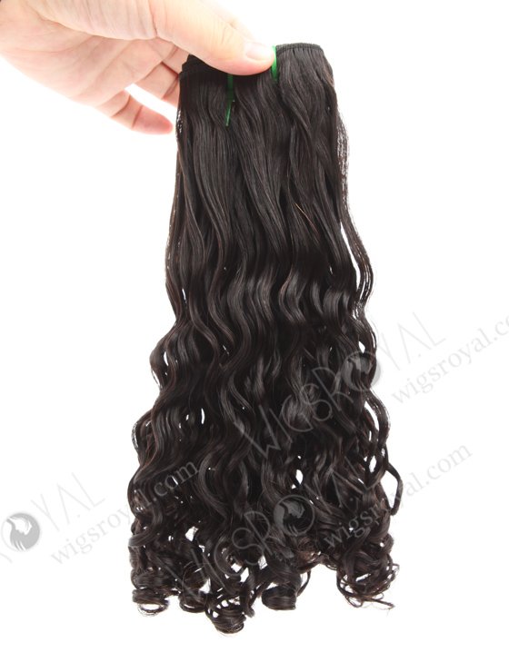 Top Quality 5A Grade Double Draw Natural Color Half Bouncy Curl Virgin Hair Extension WR-MW-193-18783