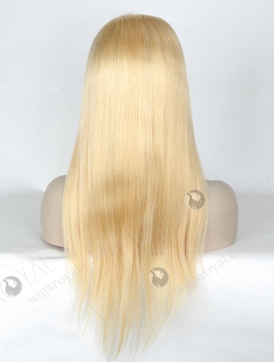 In Stock European Virgin Hair 18" Straight 613# Color Silk Top  Glueless Wig GL-08034-18805