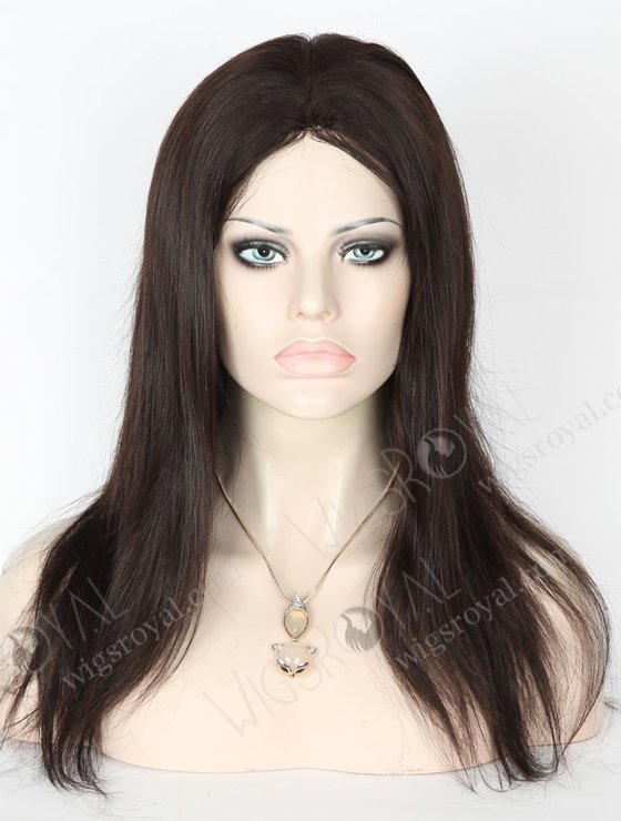 In Stock Chinese Virgin Hair 14" Straight Natural Color Silk Top Glueless Wig GL-07006-18793
