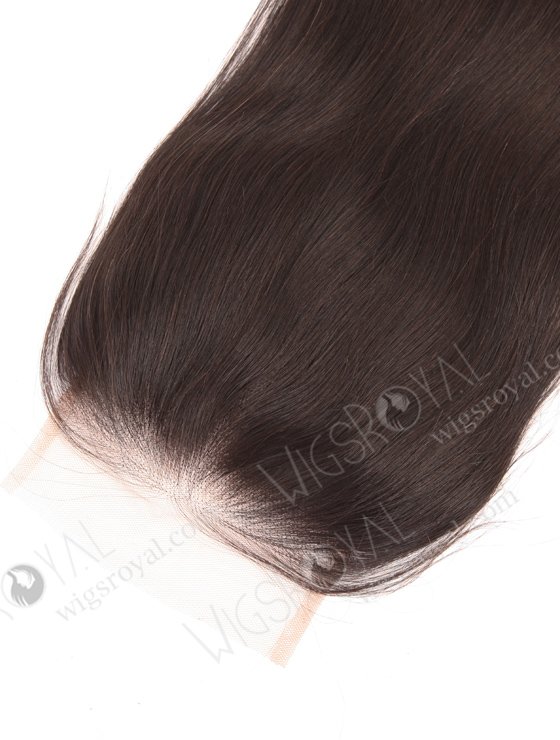 In Stock Indian Remy Hair 16" Straight Natural Color Top Closure STC-381-18846