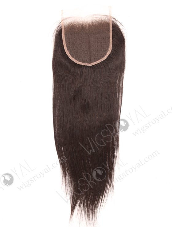 In Stock Indian Remy Hair 16" Straight Natural Color Top Closure STC-381-18847