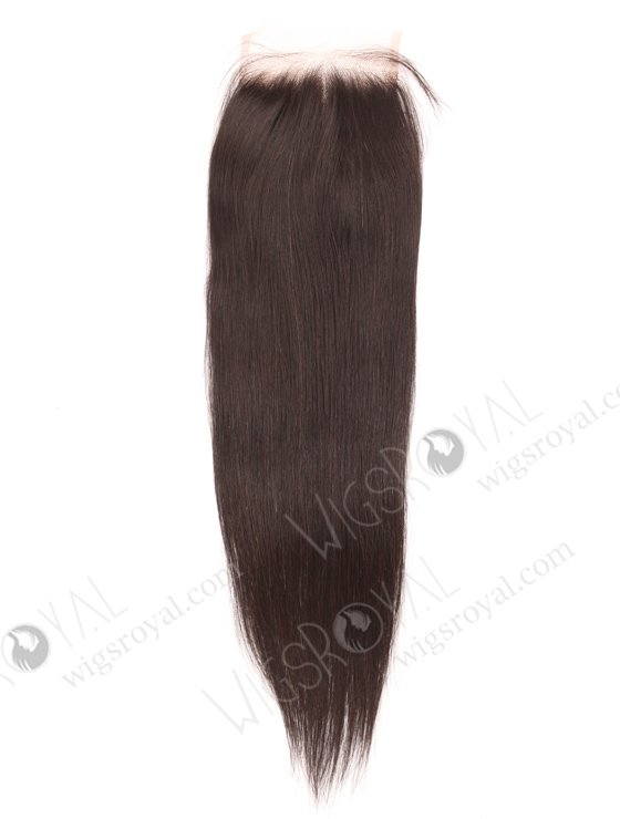 In Stock Indian Remy Hair 18" Straight Natural Color Top Closure STC-400-18838