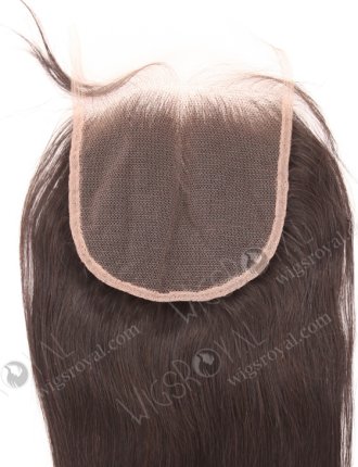 In Stock Indian Remy Hair 12" Straight Natural Color Top Closure STC-398
