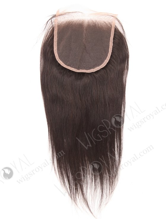 In Stock Indian Remy Hair 12" Straight Natural Color Top Closure STC-398-18830