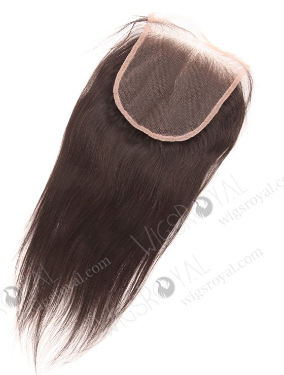 In Stock Indian Remy Hair 12" Straight Natural Color Top Closure STC-398-18832