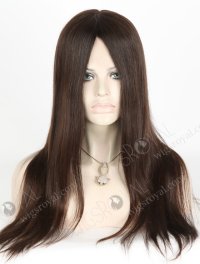 Best Natural Hair Wigs Online 18 Inch Straight | In Stock European Virgin Hair 18" Natural Straight Natural Color Lace Front Silk Top Glueless Wig GLL-08030