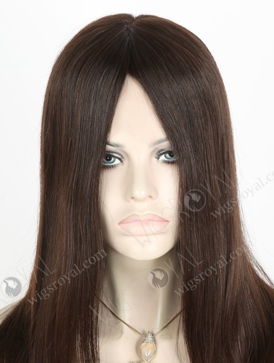 Best Natural Hair Wigs Online 18 Inch Straight | In Stock European Virgin Hair 18" Natural Straight Natural Color Lace Front Silk Top Glueless Wig GLL-08030-18863