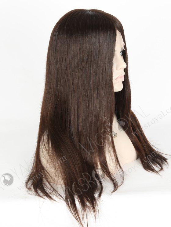 Best Natural Hair Wigs Online 18 Inch Straight | In Stock European Virgin Hair 18" Natural Straight Natural Color Lace Front Silk Top Glueless Wig GLL-08030-18865