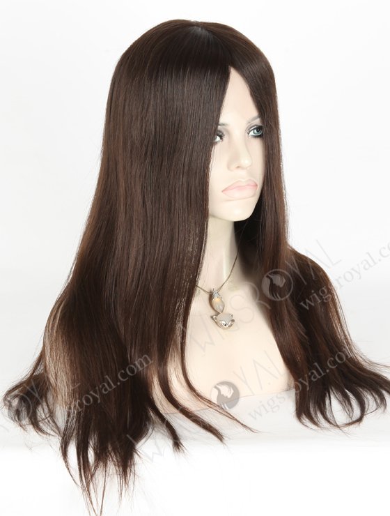 Best Natural Hair Wigs Online 18 Inch Straight | In Stock European Virgin Hair 18" Natural Straight Natural Color Lace Front Silk Top Glueless Wig GLL-08030-18867