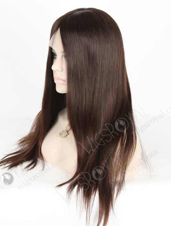 Best Natural Hair Wigs Online 18 Inch Straight | In Stock European Virgin Hair 18" Natural Straight Natural Color Lace Front Silk Top Glueless Wig GLL-08030-18866