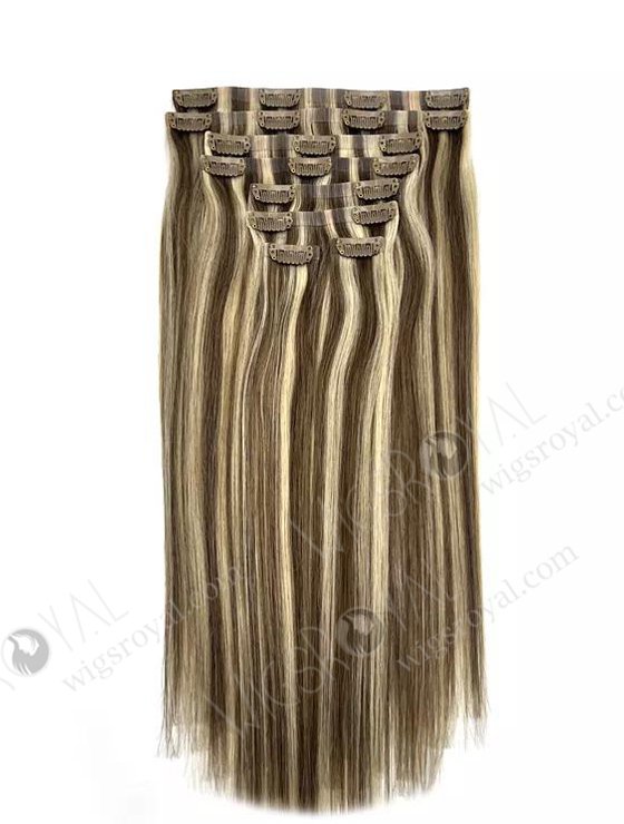 Most Popular European Virgin Hair Natural Human Hair Seamless Clip In Hair Extensions WR-CW-013-18907