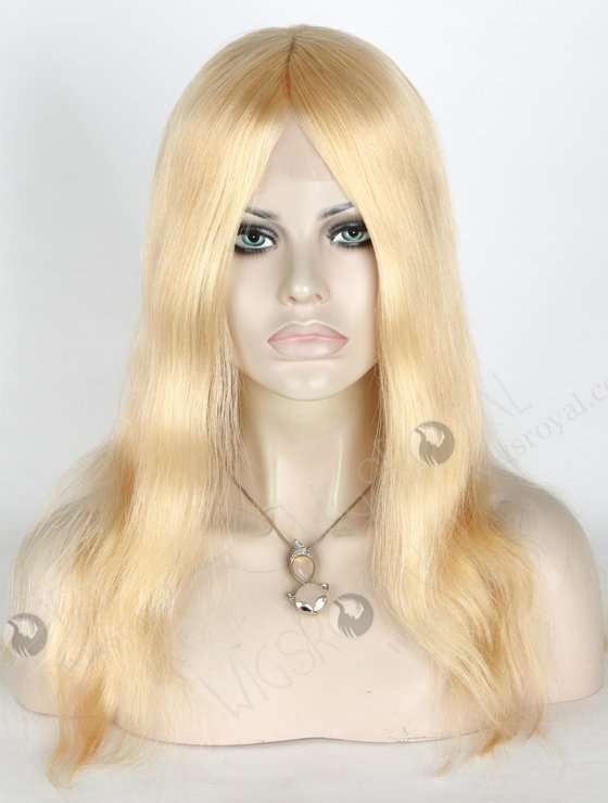 Good Quality Blonde Human Hair Wigs Best Wig Sites | In Stock European Virgin Hair 16" Straight 24# Color Lace Front Silk Top Glueless Wig GLL-08032-18920