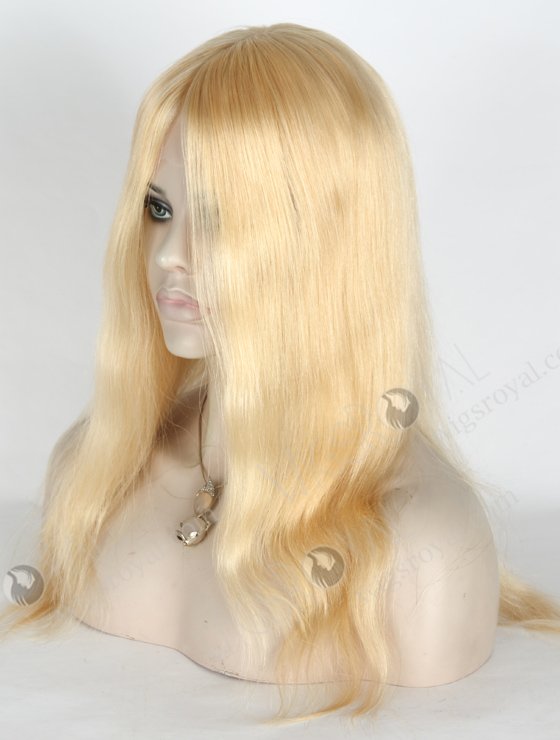 Good Quality Blonde Human Hair Wigs Best Wig Sites | In Stock European Virgin Hair 16" Straight 24# Color Lace Front Silk Top Glueless Wig GLL-08032-18925