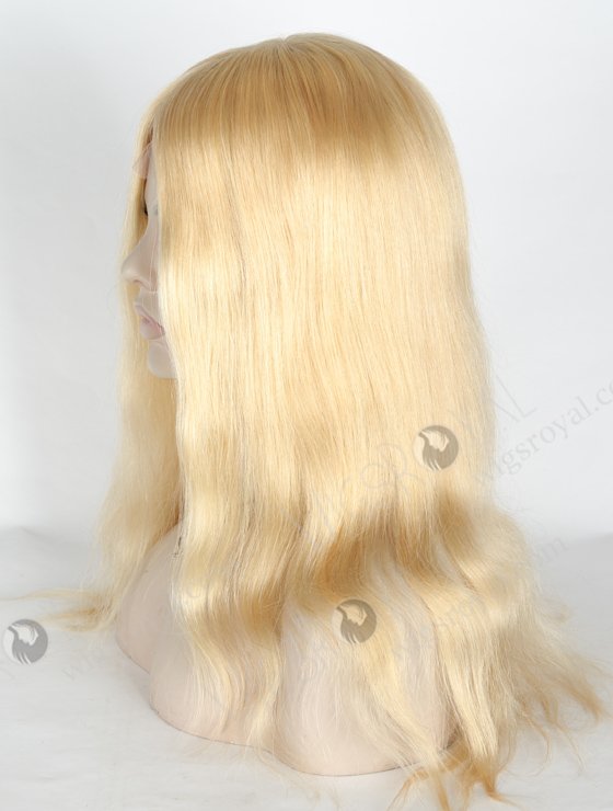 Good Quality Blonde Human Hair Wigs Best Wig Sites | In Stock European Virgin Hair 16" Straight 24# Color Lace Front Silk Top Glueless Wig GLL-08032-18924