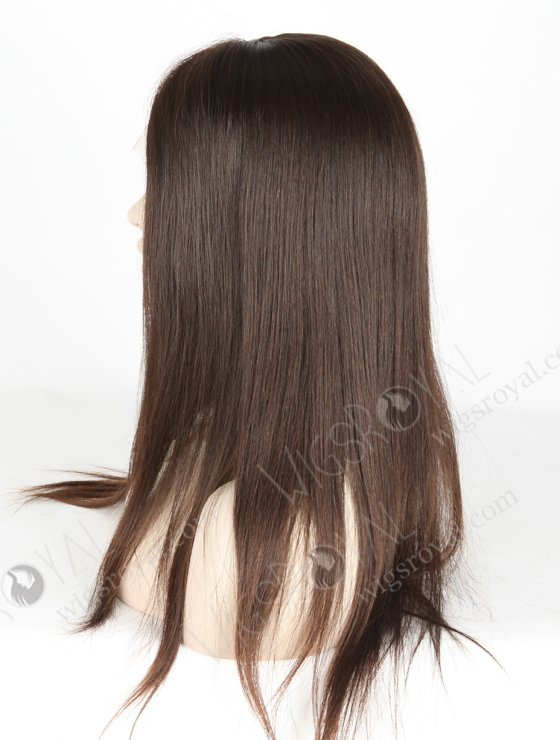 Best Quality Raw Virgin Hair Petite Wigs for Small Heads | In Stock European Virgin Hair 18" Natural Straight Natural Color Lace Front Silk Top Glueless Wig GLL-08033-18944