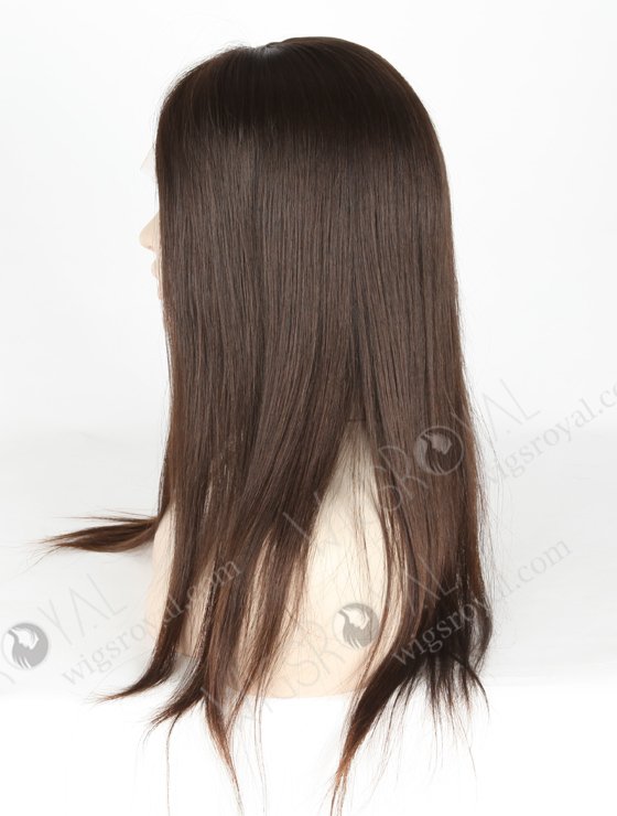Best Quality Raw Virgin Hair Petite Wigs for Small Heads | In Stock European Virgin Hair 18" Natural Straight Natural Color Lace Front Silk Top Glueless Wig GLL-08033-18943