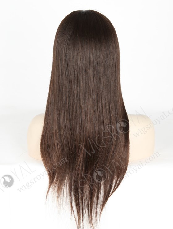 Best Quality Raw Virgin Hair Petite Wigs for Small Heads | In Stock European Virgin Hair 18" Natural Straight Natural Color Lace Front Silk Top Glueless Wig GLL-08033-18946