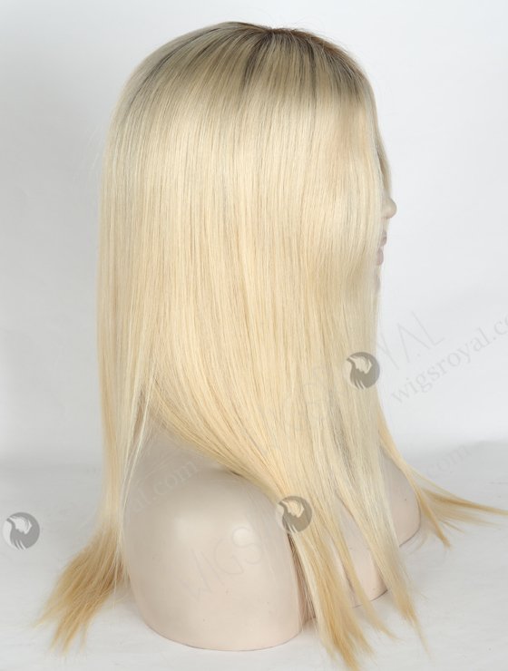 In Stock European Virgin Hair 16" Straight T9/60# Color Silk Top Glueless Wig GL-08089-18964