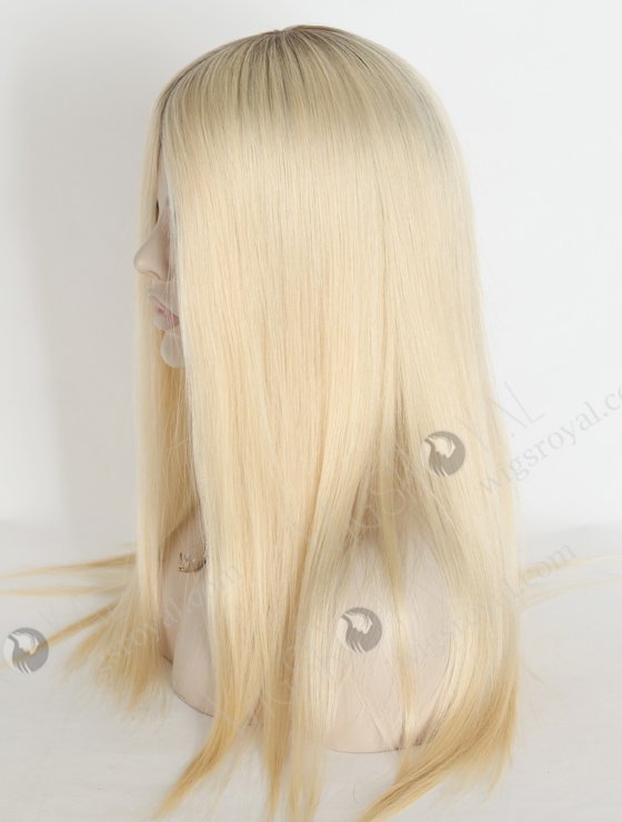 In Stock European Virgin Hair 18" Straight T9/60# Color Silk Top Glueless Wig GL-08090-18973